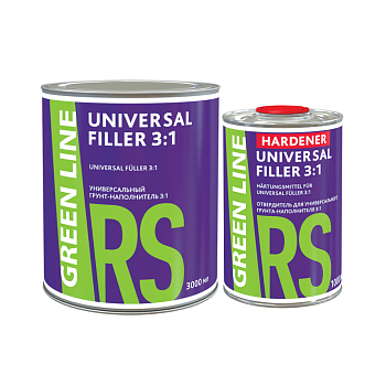 Грунт-наполнитель GL Universal Filler 3:1 3000 +1000 мл  черный